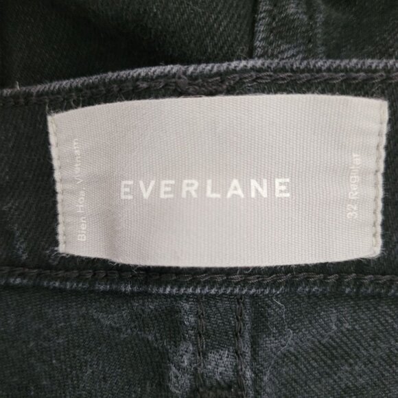 Everlane The High Rise Skinny Ankle Jean Womens Size 32 Regular Black Denim - Picture 5 of 6
